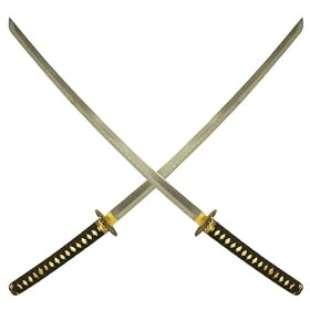 Whetstone Cutlery Kill Bill Katanas Two Sword Set With Display Stand