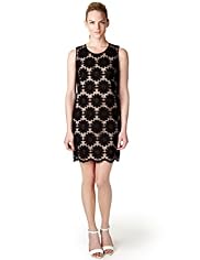 Limited Collection Cotton Rich Organza Floral Embroidered Shift Dress