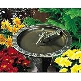 Outdoor Living : Sundial Birdbath - Fisherboy (Weathered Bronze) (12.5" Diameter)