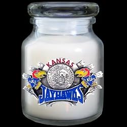 Kansas Jayhawks Enameled Candle - NCAA College Athletics Fan Shop Sports Team Merchandise