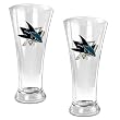 San Jose Sharks NHL 2pc 16oz Pilsner Glass Set - Primary Logo