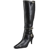 Annie Shoes Womens Buckle-Up Knee-High Boot