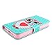 TUTUWEN D73 Owl Painting Art Design PU leather Flip Cover Case for Apple iPhone 5 5S