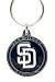 Zinc MLB Team Logo Key Ring - San Diego Padres