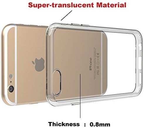 iPhone 6s Case, iPhone 6s Clear Case, FEIKESI Soft Flexible TPU Transparent Clear Scratch-Proof Protective Case Cover for iPhone 6s/iPhone 6