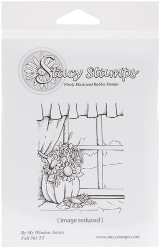 Stacy Stamps By My Window Series Cling Mounted Stamps 4"X5"-Fall
