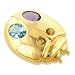 Jewelry : 14k Yellow Gold Lady Bug Gemstone Pin