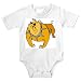 Onesie with bulldog, spike, orange, collar, dog