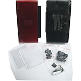Crimson Red & Black - Nintendo DS Lite Complete Full Housing