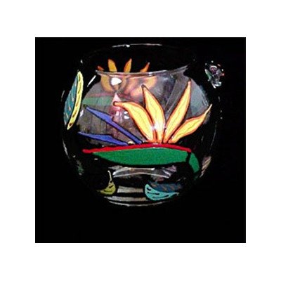 Bird of Paradise Design with candle