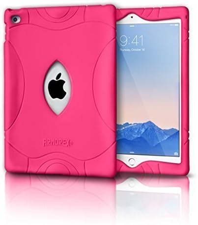 iPad Mini 2 Case, iPad Mini 3 Case 7.9 inch, Armorex Durable [Shockproof] [Light Weight] Protective Silicone Cover for Apple iPad Mini Case (Hot Pink)