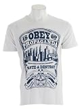 Obey Roof Top Specialist Antique T-Shirt Light Grey Mens Sz L