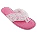 Womens/Ladies Mottled Supersoft Toe Post Flip Flop Slippers
