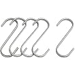 Butcher Hanging Hook (S-Hook) 2.75in (7cm) 5-Pack Stainless - #IKBH16045
