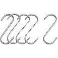 Butcher Hanging Hook (S-Hook) 2.75in (7cm) 5-Pack Stainless - #IKBH16045