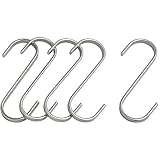 Butcher Hanging Hook (S-Hook) 2.75in (7cm) 5-Pack Stainless - #IKBH16045