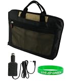 41eTJi6lEaL. SL160  Acer Aspire One AOA150 1635 8.9 Inch Lightweight Checkpoint Friendly Netbook Bag with Car Charger   Tan Black