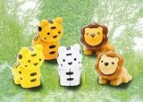 Iwako Lion & Tiger Erasers 5 Packs, New 2011/10,#38222