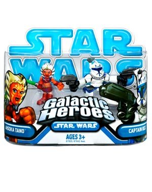 Star Wars Galactic Heroes Mini Figure 2-Pack Ahsoka Tano and Captain Rex