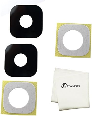 Kingboxs 2Pcs Back Rear Camera Glass Lens Cover With Adhesive for HTC One M9 Clean Cloth