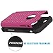 PASONOMI iPhone 6 Plus Case, Hybrid Stud Rhinestone Bling Armor Defender Case Cover for Apple iPhone 6 Plus 5.5 inch with Dazzling Diamond (Hotpink)