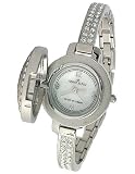 Anne Klein Crystal Silver Tone Bracelet Ladies Watch - 10/8837SVCV