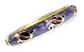 Turtle Design Gold Tone Bangle Bracelet with Red and Purple Accent Colors in Gift Box
