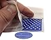 American Flag 3x5 Inch Non-adhesive Window Decals - Made In U.S.A - (3)