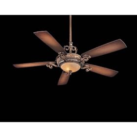 Minka-Aire Fans F705-TSP 56" Napoli Designer Tuscan Patina Ceiling Fan w/ Light, Wall Ctrl & Blades