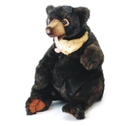 SUN BEAR SITTING PLUSH TOY BY HANSA 12"