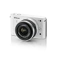 Nikon 1 J1 10.1 MP HD Digital Camera System with 10-30mm VR 1 NIKKOR Lens (White)