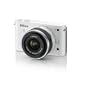 Nikon 1 J1 10.1 MP HD Digital Camera System with 10-30mm VR 1 NIKKOR Lens (White)