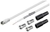 Wentronic Koaxial Kabel Set 3x F-Stecker 2x T&uuml;lle 2x geschirmt 20m