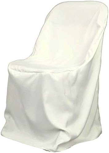 25 Brand New Ivory Polyester Folding Chair Covers