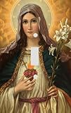 Saint Mary Decorative Switchplate Cover