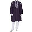 Gift for Men Embroidered Cotton Kurta Pajama Size M Chest :40