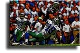 Completely Handpainted American Football Sport Painting, Custom Order FL3521, Oil on Canvas, with Option to Paint Jerry, Brett & Co. from Any Other Favorite Photograph or Picture, Unframed, Size 16" x 24" inch