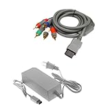 GTMax AC Power Adapter + 6FT HD Component Cable for Nintendo Wii