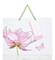 Large Floral Pink Watercolour Design Gift Bag