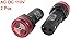 Panel Mount ACDC 110V Red LED Buzzer Alarm Signal Indicator Light 2Pcs
