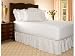 Ruffled Skirts - Full White Eyelet Ruffled Bed Skirt - 18" Drop