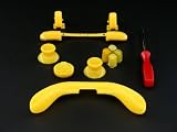Xbox 360 Controller Custom Mod Kit - YELLOW - Thumbsticks, Dpad, RB LB, ABXY, Trim, Triggers, T8 Security Driver