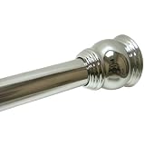 Aquatico Cannes Shower Curtain Tension Rod, Platinum by Aquatico