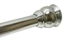 Aquatico Cannes Shower Curtain Tension Rod, Platinum