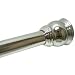 Aquatico Cannes Shower Curtain Tension Rod, Platinum