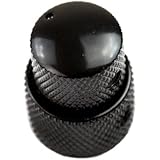 Estone Black Dual Concentric Dome Knob Volume Tone Blend Control Bass Guitar 2 IN 1 Parts