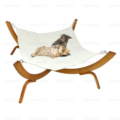 Liegehocker *Merlin*, 100 x 100 x 50 cm, braun, für große Katzen