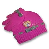 Girl's Disney Princess Knit Hat and Gloves Set (3-6)