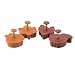 Paula Deen Tool, 55762, 4 Piece Pie Press Cutters Set, Multi Color