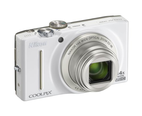 Nikon Coolpix S8200 Digital Camera - White (16.1MP, 14x Optical Zoom) 3 inch LCD